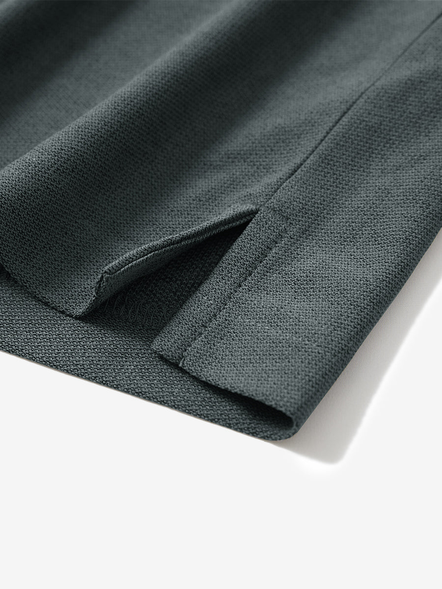 Moisture Wicking Heather Chest Pocket Golf Shirts
