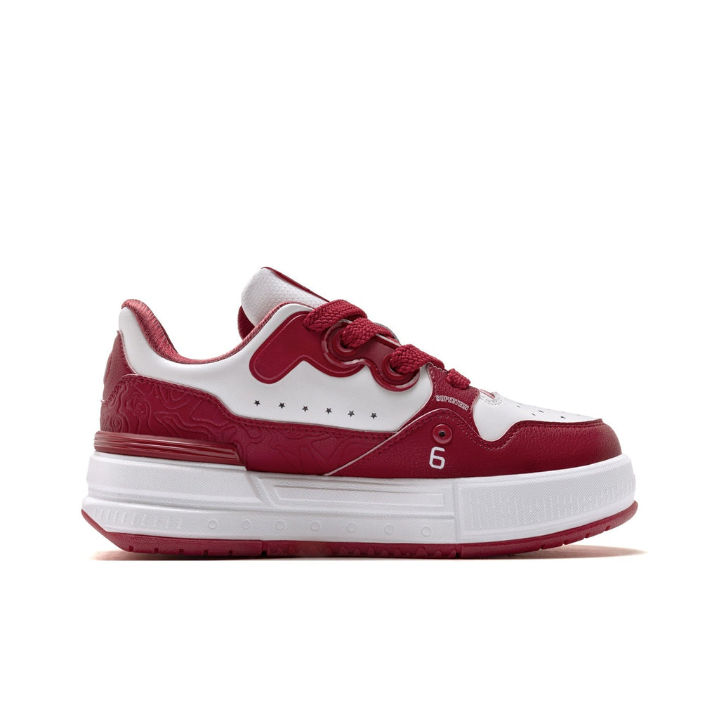 ONEMIX Unisex Retro White Air-Cushioned Low-Top Sneakers