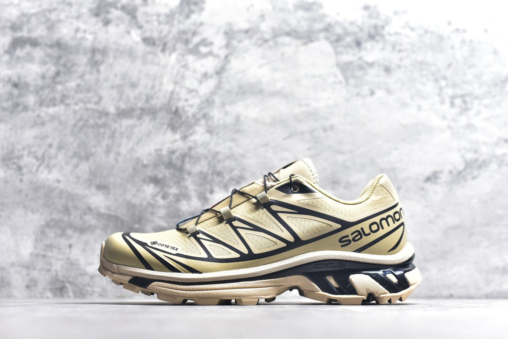Salomon XT-6 Gore-Tex – Waterproof Retro Trail Running Shoe | Khaki / Brown