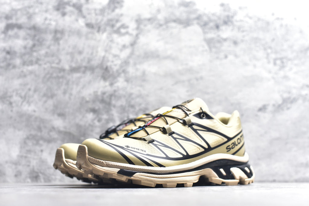 Salomon XT-6 Gore-Tex – Waterproof Retro Trail Running Shoe | Khaki / Brown