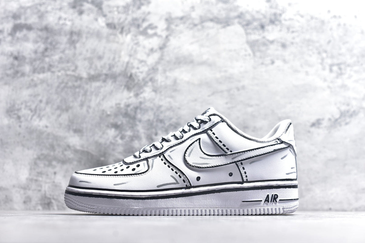 Nike Air Force 1 '07 Graffiti Low-Top Sneaker White CW2288-111