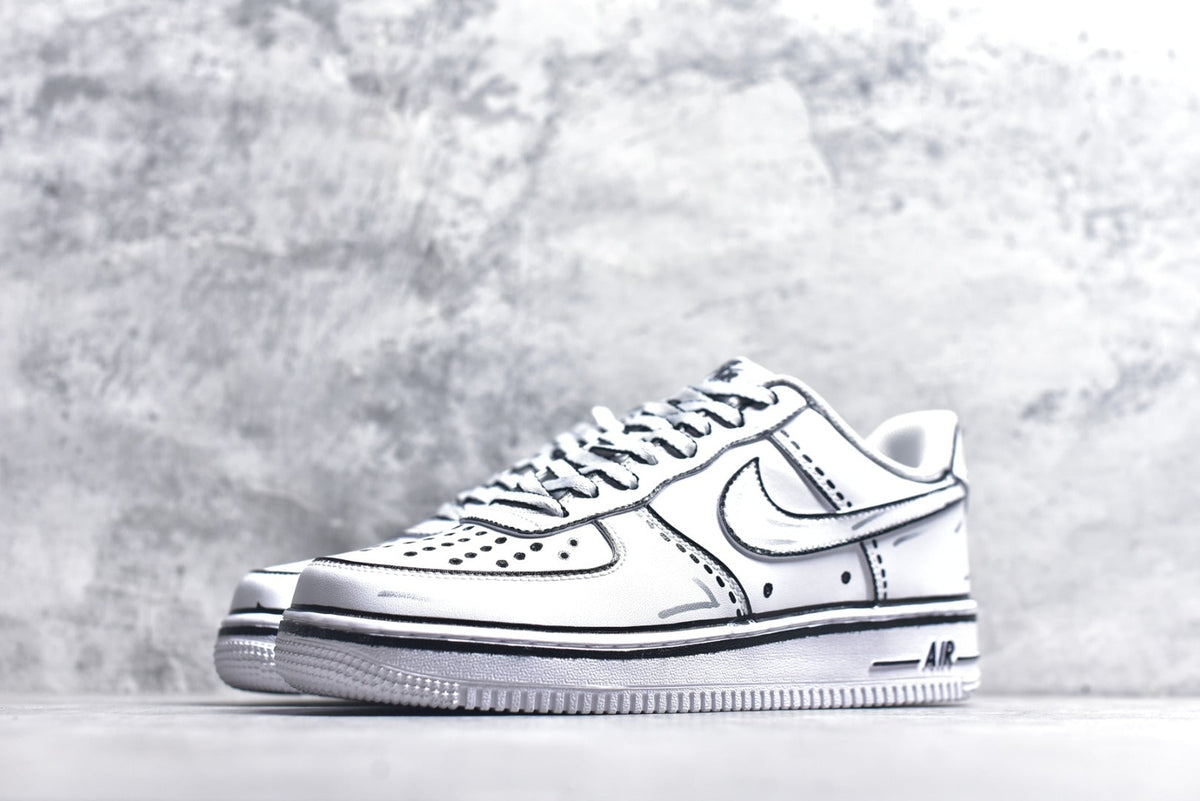 Nike Air Force 1 '07 Graffiti Low-Top Sneaker White CW2288-111