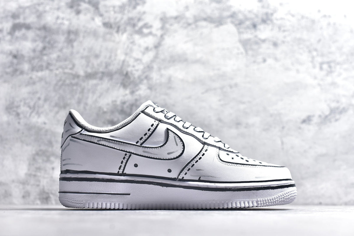 Nike Air Force 1 '07 Graffiti Low-Top Sneaker White CW2288-111