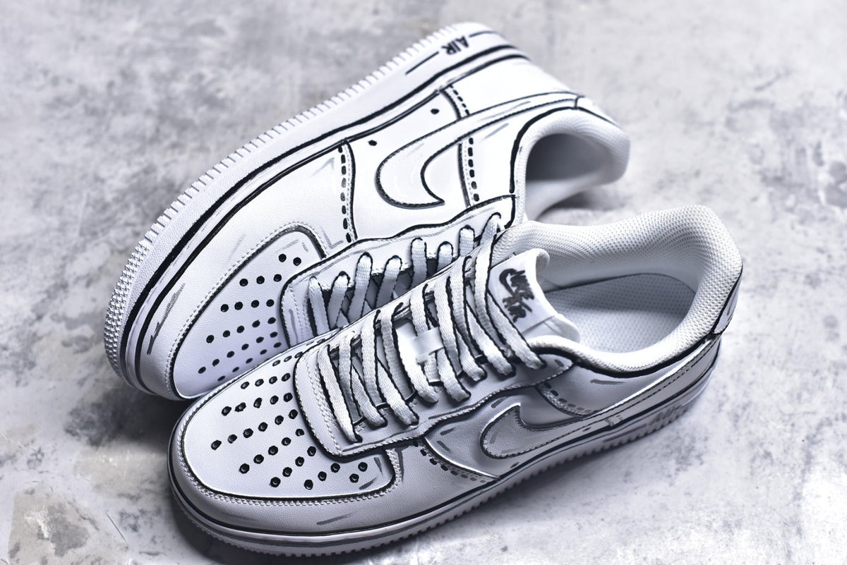 Nike Air Force 1 '07 Graffiti Low-Top Sneaker White CW2288-111