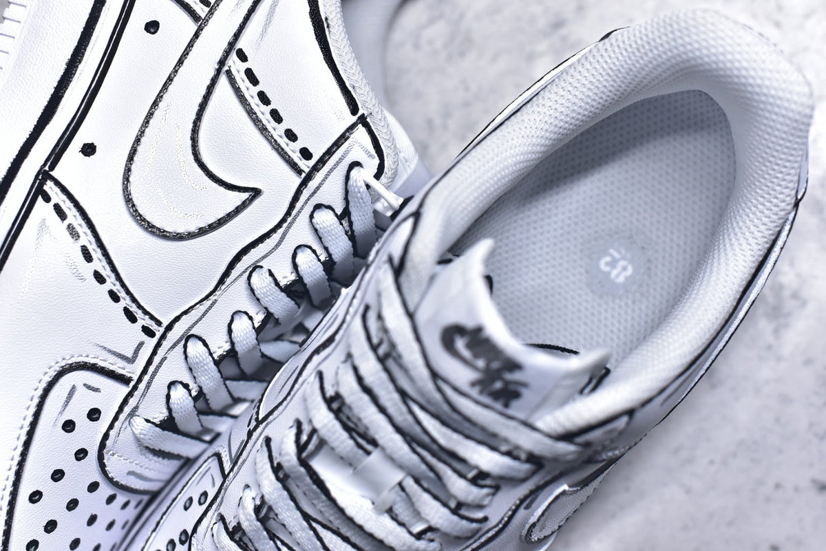 Nike Air Force 1 '07 Graffiti Low-Top Sneaker White CW2288-111