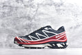 Salomon XT-6 Gore-Tex Waterproof Trail Running Shoe Black Red 479749