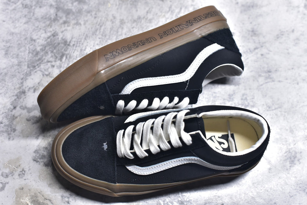 Vans Premium Old Skool 36 Artist Ink-Splash Distressed Skate Shoe – Black/White