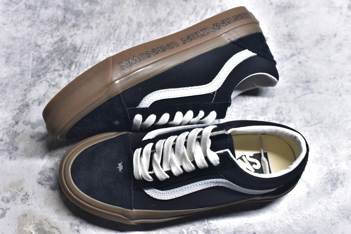Vans Premium Old Skool 36 Artist Ink-Splash Distressed Skate Shoe – Black/White