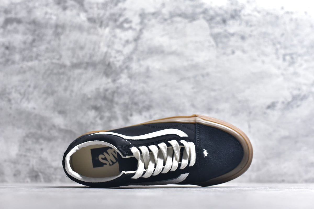Vans Premium Old Skool 36 Artist Ink-Splash Distressed Skate Shoe – Black/White