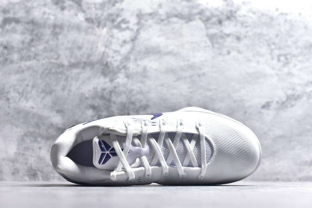 Nike Kobe 9 Elite Low EM Protro | Low-Top Basketball Shoe – White/Purple (IH1401-100)