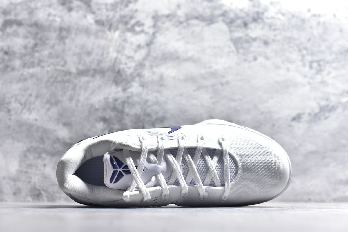 Nike Kobe 9 Elite Low EM Protro | Low-Top Basketball Shoe – White/Purple (IH1401-100)