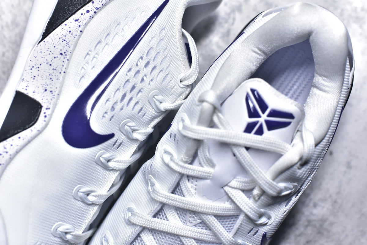 Nike Kobe 9 Elite Low EM Protro | Low-Top Basketball Shoe – White/Purple (IH1401-100)