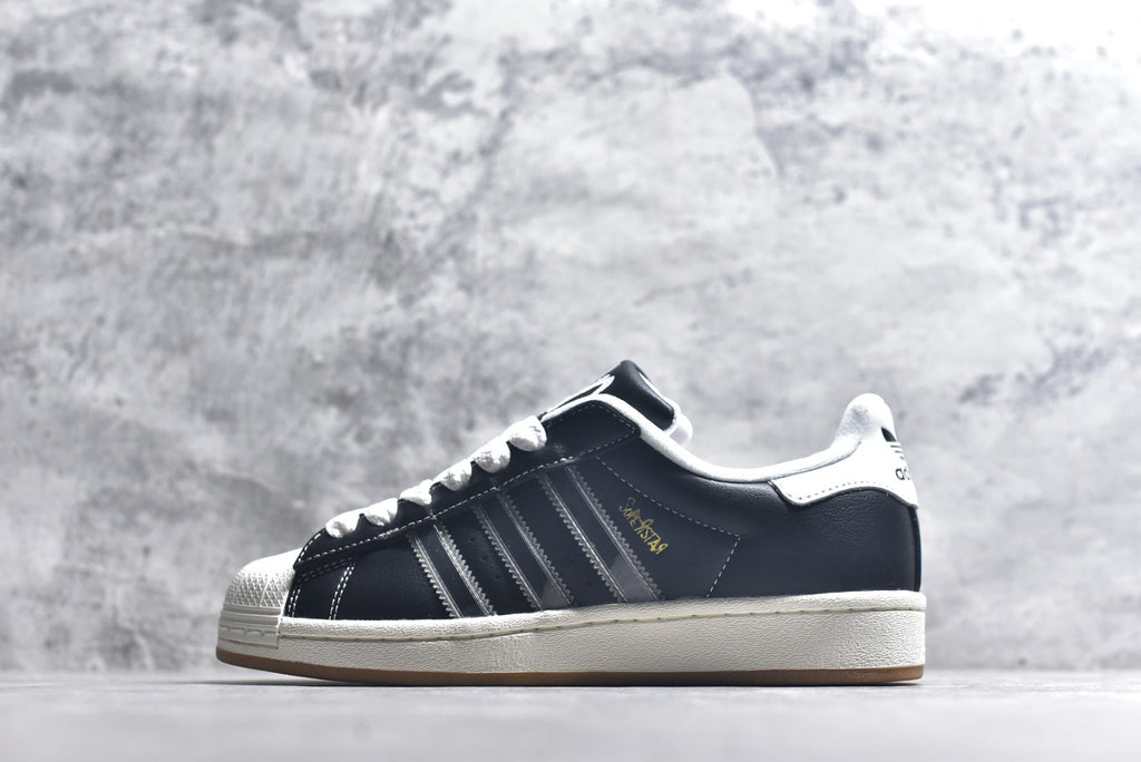 Korn x Adidas Originals Superstar Black White Shell Toe Low-Top Sneaker – Unisex | Style No. IH1313