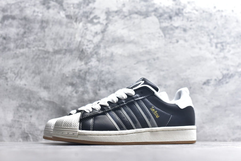 Korn x Adidas Originals Superstar Black White Shell Toe Low-Top Sneaker – Unisex | Style No. IH1313
