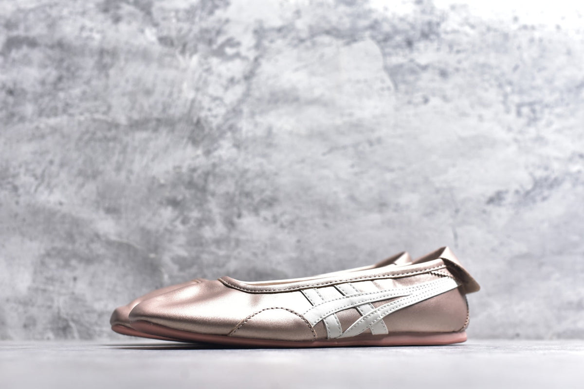 Onitsuka Tiger GYMNARINA Women's Rose Gold Mary Jane Shoes