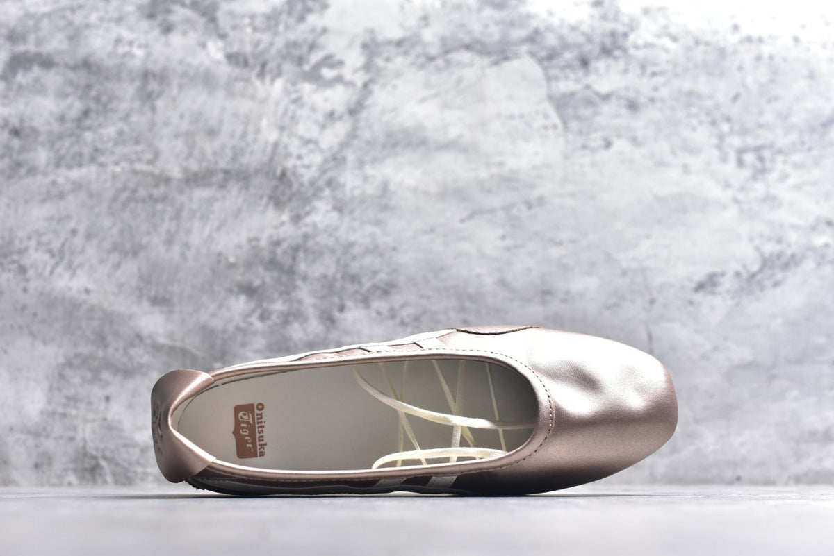 Onitsuka Tiger GYMNARINA Women's Rose Gold Mary Jane Shoes