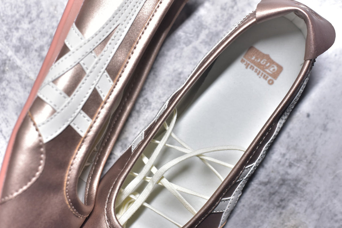 Onitsuka Tiger GYMNARINA Women's Rose Gold Mary Jane Shoes