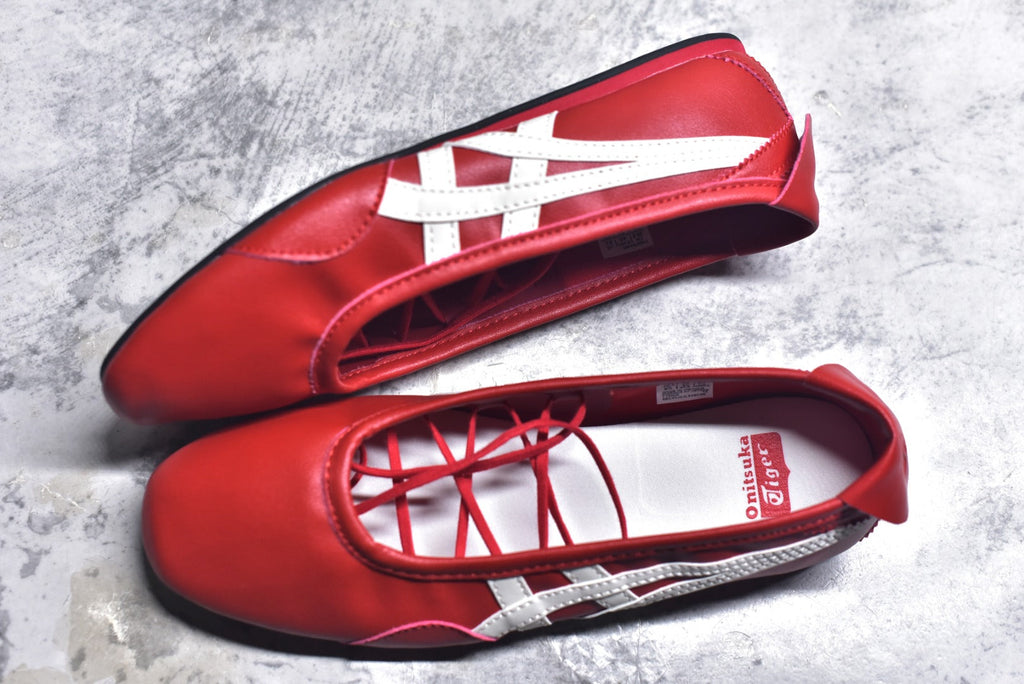 Onitsuka Tiger GYMNARINA Women's Red Mary Jane Shoes